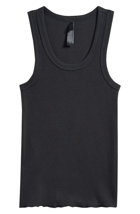 Cotton Rib Scoop Neck Tank (Regular & Plus)