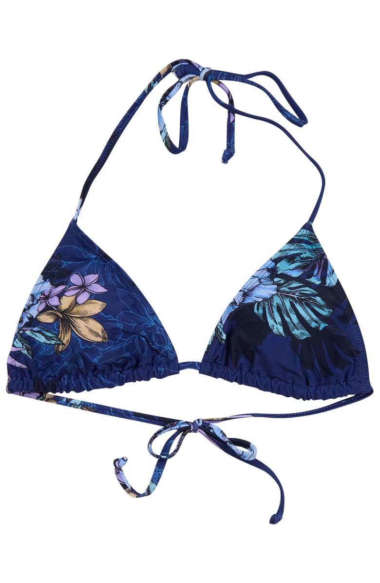Lords of Harlech Exotic Floral Womens Bikini Top, Alternate, color, Exotic Floral Navy