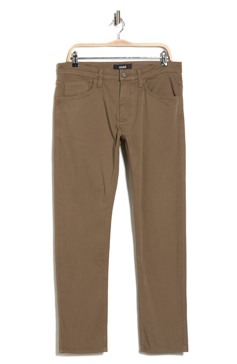 Mavi Jeans Jake Slim Fit Twill Pants, Alternate, color, Olive Twill