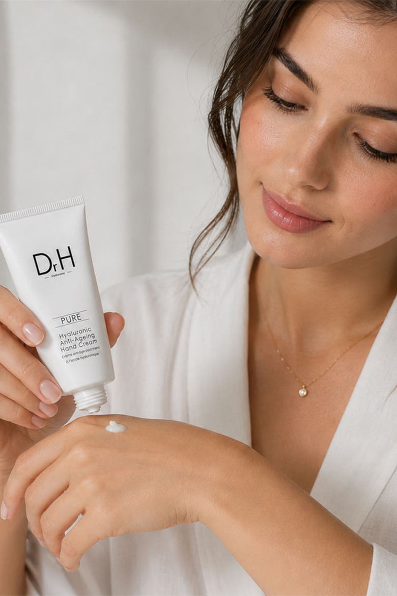 Hyaluronic Acid Hand Cream 50ml for Dryness, Fine Lines & Wrinkles, Alternate, color, White