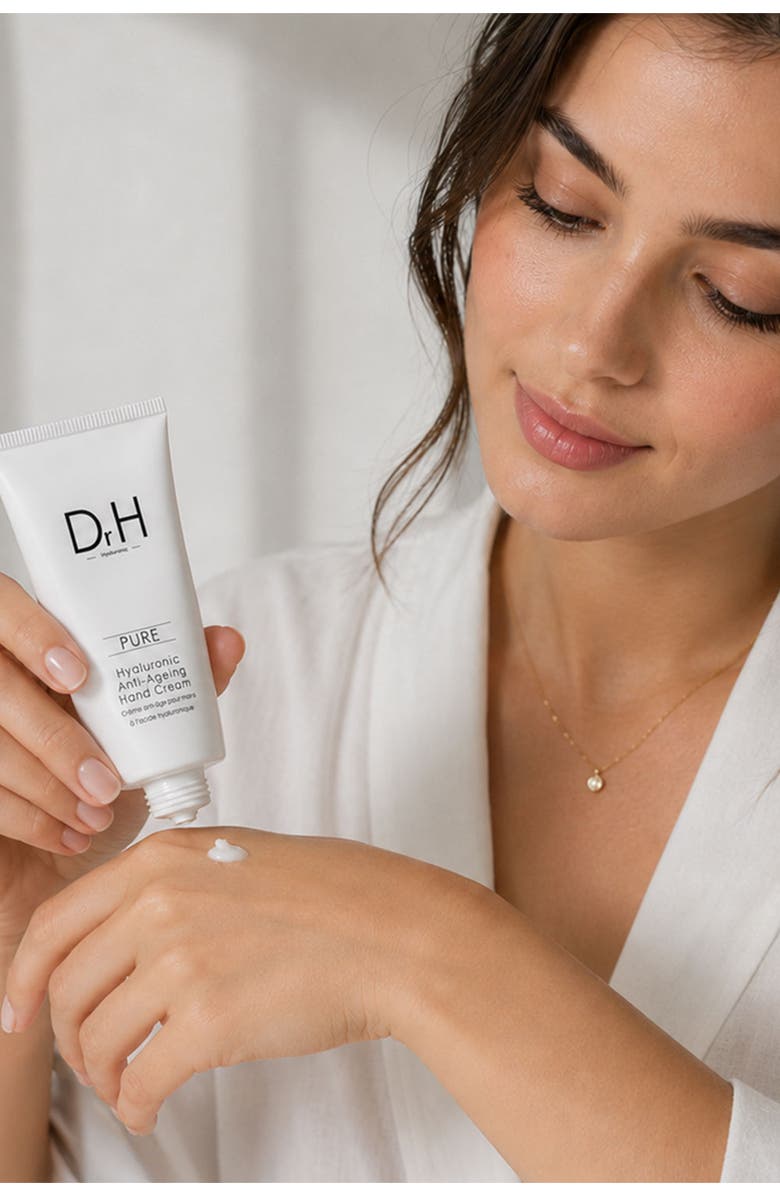Dr H Hyaluronic Acid Hand Cream 50ml for Dryness, Fine Lines & Wrinkles, Alternate, color, White