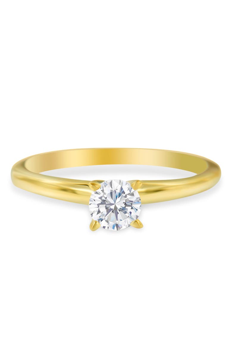 Haus of Brilliance GIA Certified 14k Gold 1/2 Cttw Diamond Solitaire Engagement Ring, Main, color, Yellow Gold