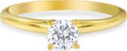 Haus of Brilliance GIA Certified 14k Gold 1/2 Cttw Diamond Solitaire Engagement Ring