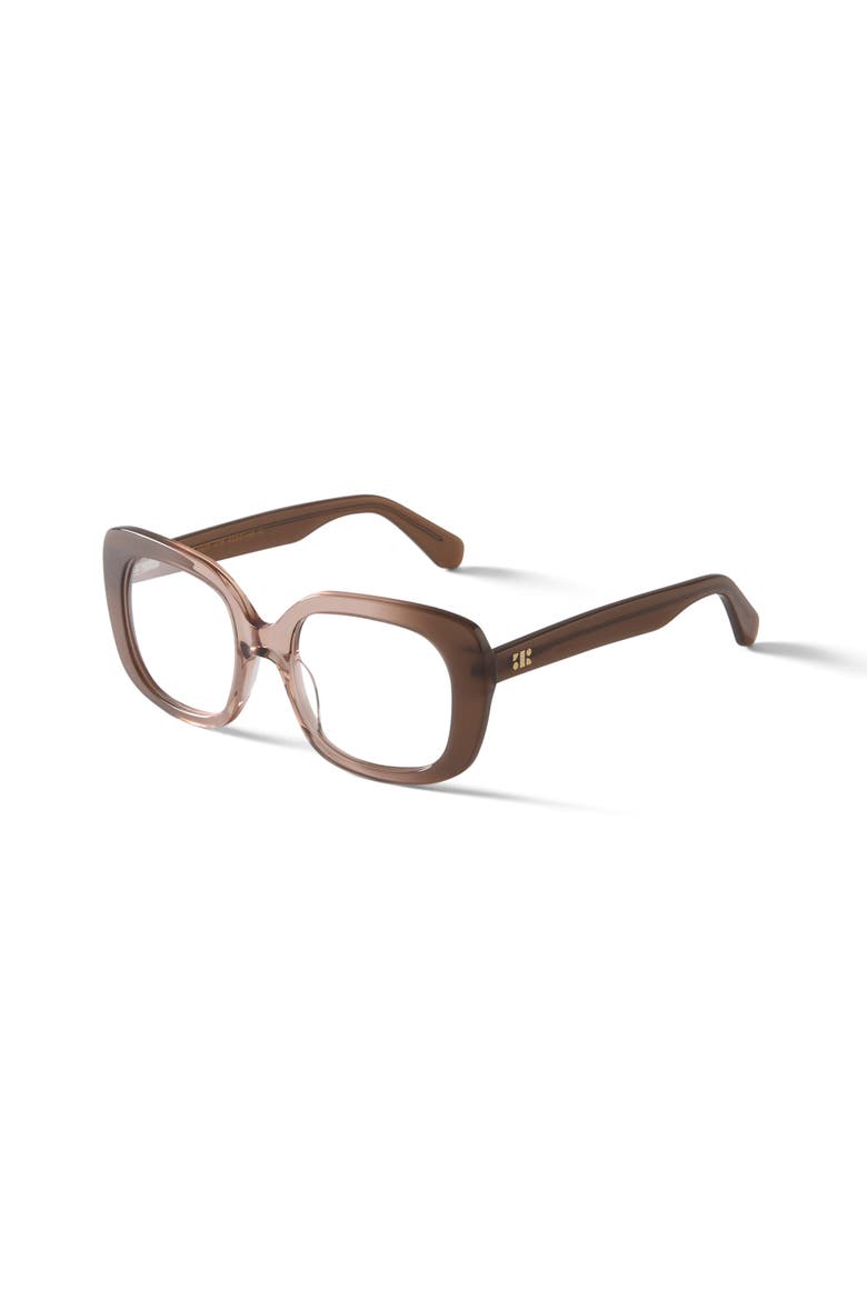 Celeste Reading Glasses, Alternate, color, Brown / Clear