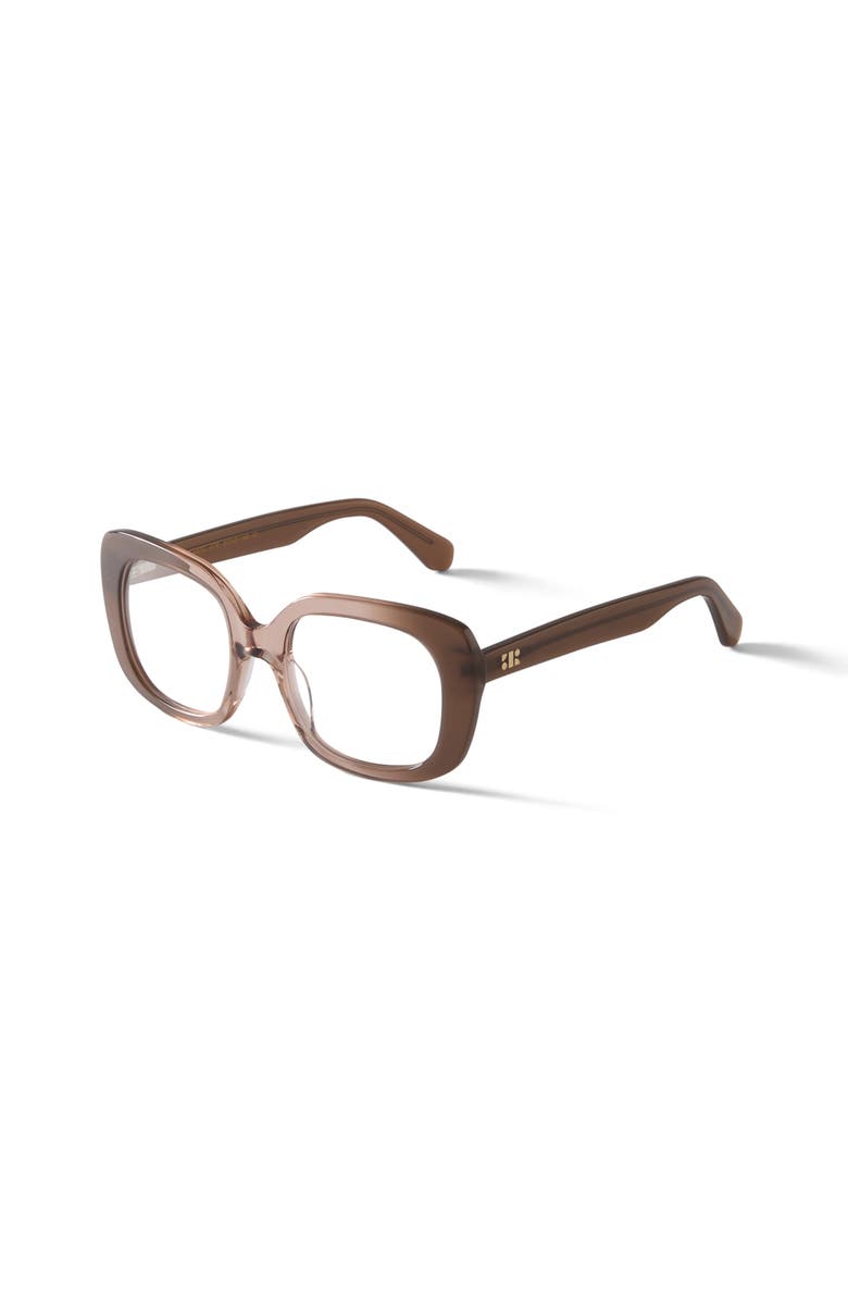 French Kiwis Eyewear Celeste Reading Glasses, Alternate, color, Brown / Clear