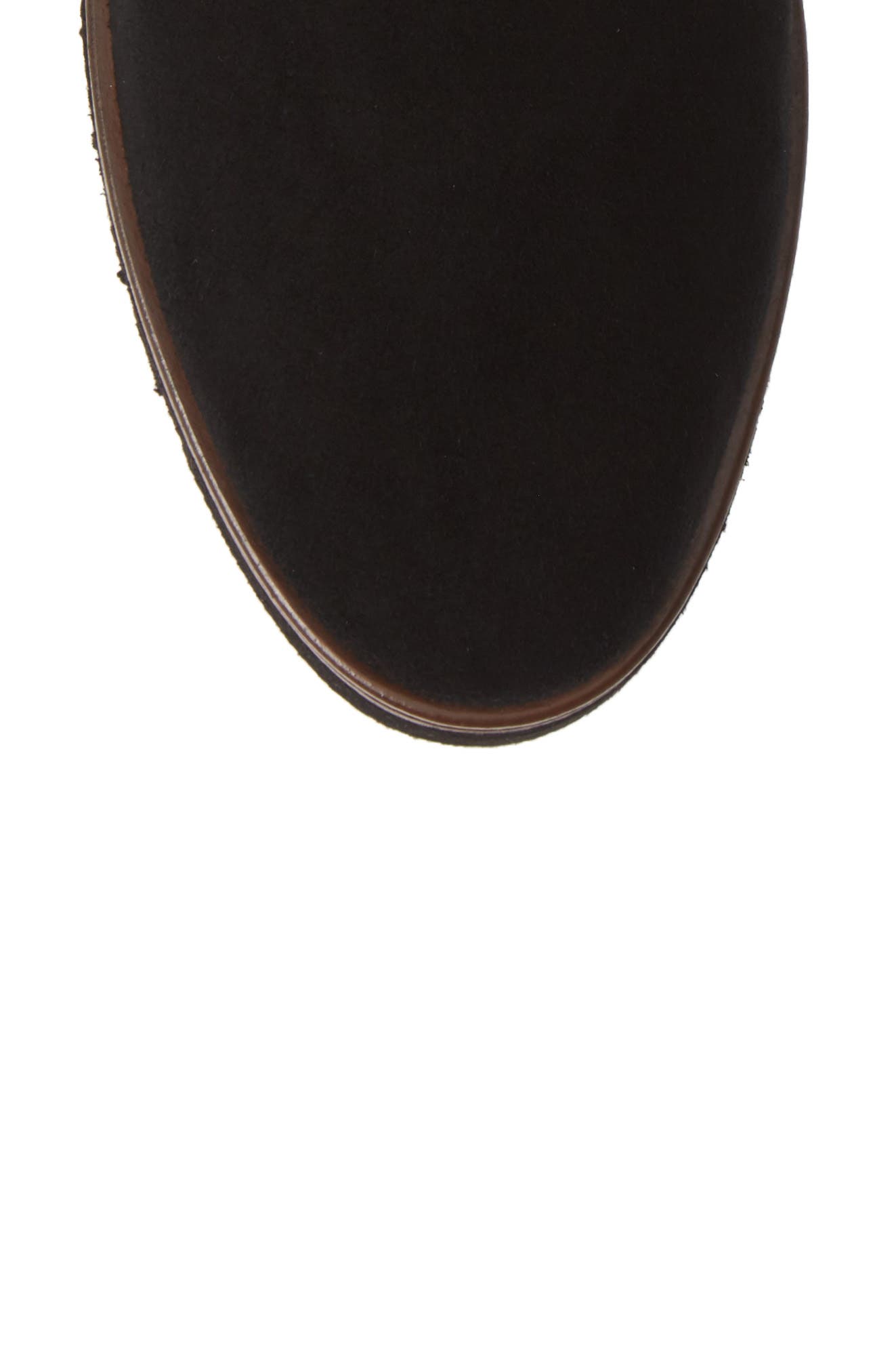 Pas de Rouge Rolet Zip Bootie with Genuine Shearling Lining, Alternate, color, 