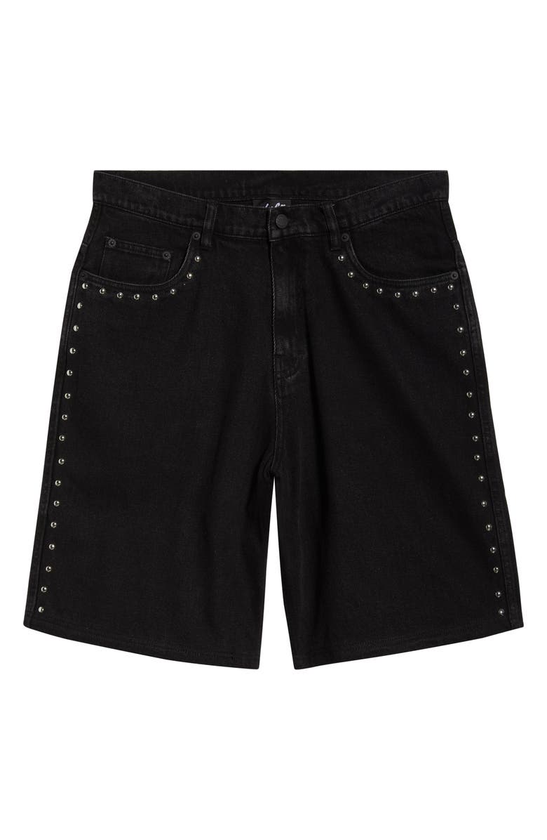 PLEASURES Lucky Stud Jorts, Alternate, color, Black