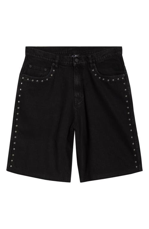 Pleasures X Daft Punk Lucky Denim Shorts In Black