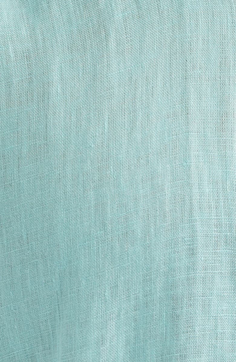 Polo Ralph Lauren Classic Fit Linen Short Slleeve Button-Down Shirt, Alternate, color, New Aqua