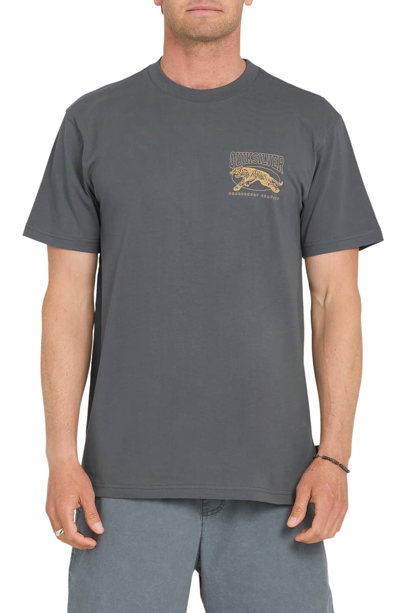 Quiksilver Tiger Style Short Sleeve Graphic T-Shirt, Main, color,