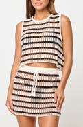 LSPACE Sander Open Stitch Cover-Up Tank