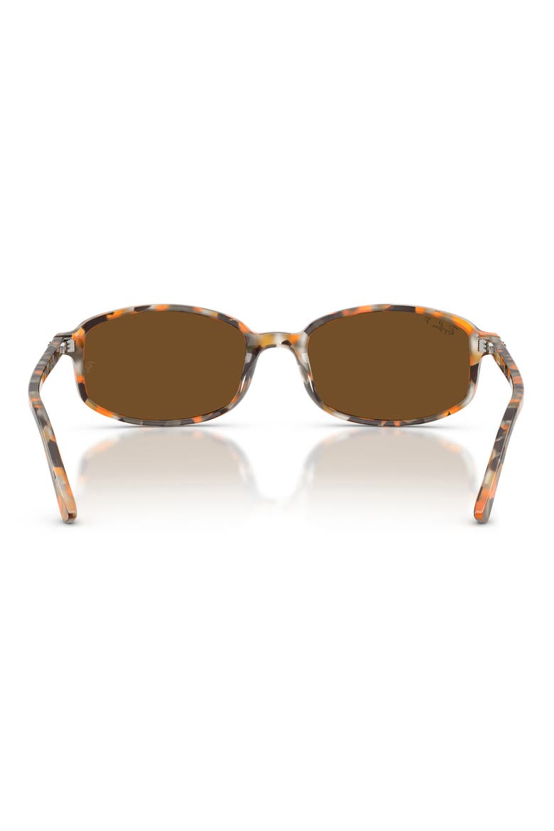 56mm Polarized Square Sunglasses, Alternate, color, HAVANA BROWN GREY / BROWN