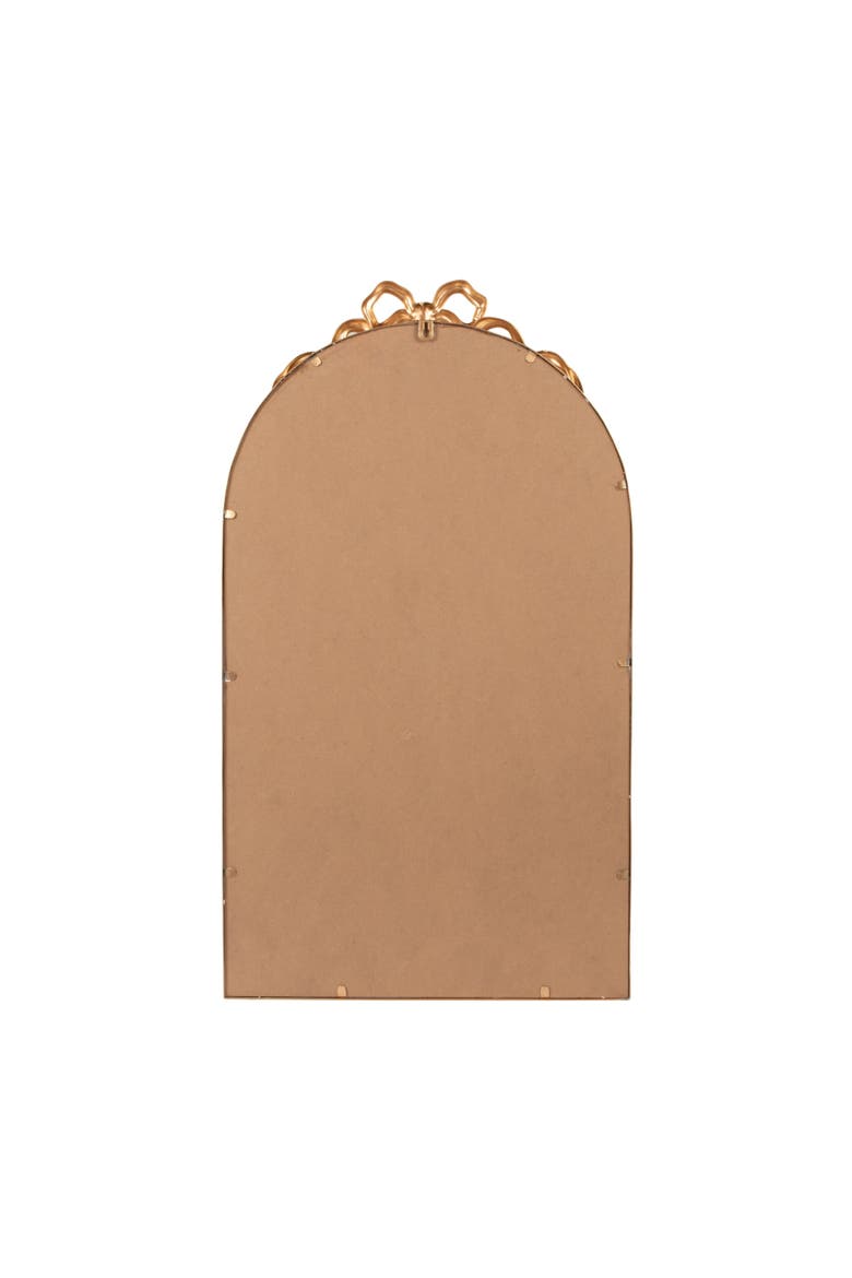 Arched Mirror with Decorative Bow, Alternate, color, Gold
