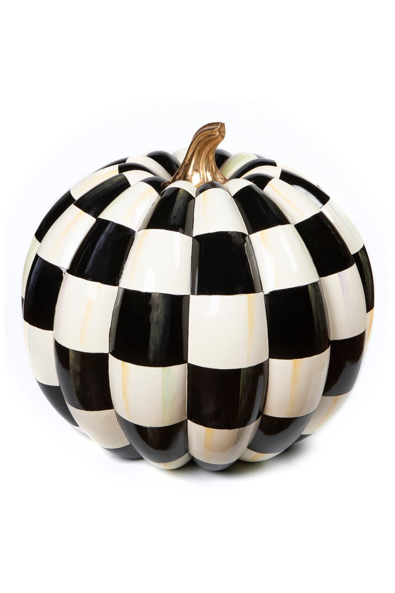 Courtly Check Outdoor Pumpkin, Main, color, COURTLY