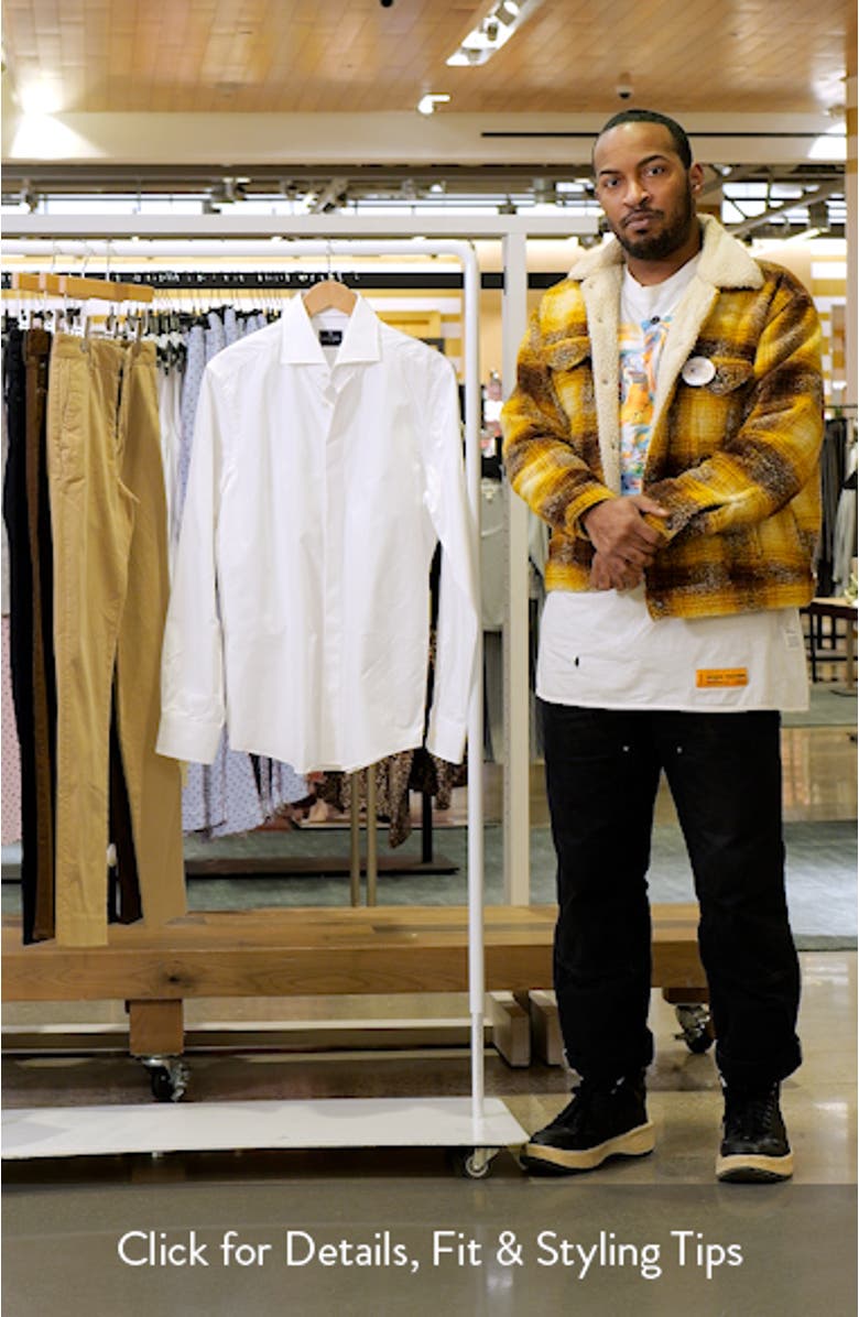 Modern Fit Cotton Poplin Dress Shirt, sales video thumbnail