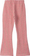 Hatley Kids' Houndstooth Check Flare Cotton Pants