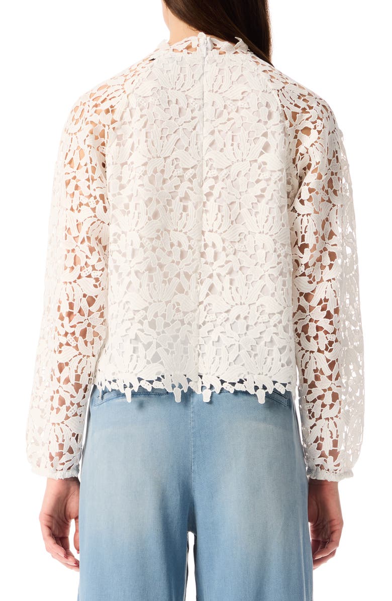Robert Rodriguez Exedra Lace Top, Alternate, color, Bright White