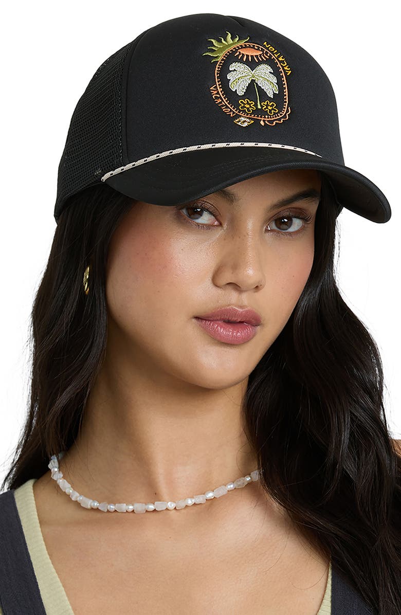 Billabong Grandpa Trucker Hat, Alternate, color, Off Black