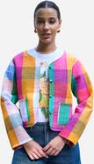 Yumi Collar Reversible Cotton Quilted Jacket