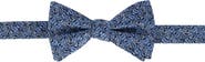 Trafalgar Benito's Blue Basketweave Pattern Silk Novelty Bow Tie