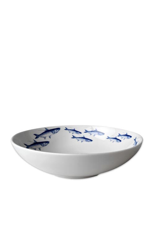 Caskata School Of Fish Wide Serving Bowl In Blue