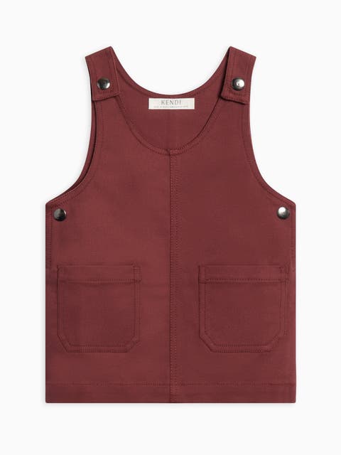 Alma Twill Jumper Dress (Toddler & Little Kids)