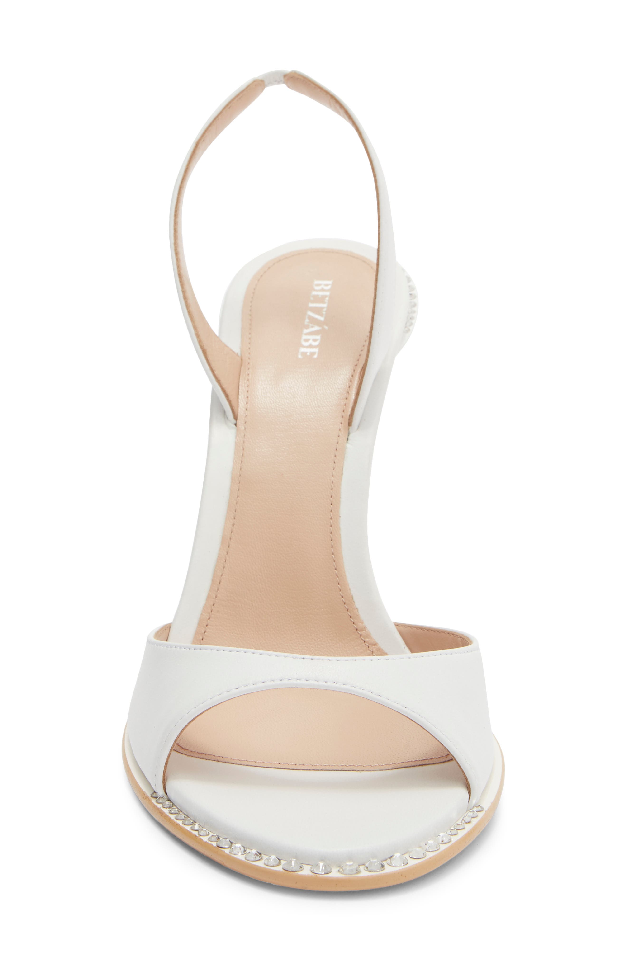 Crystal Slingback Sandal, Alternate, color, WHITE NAPPA