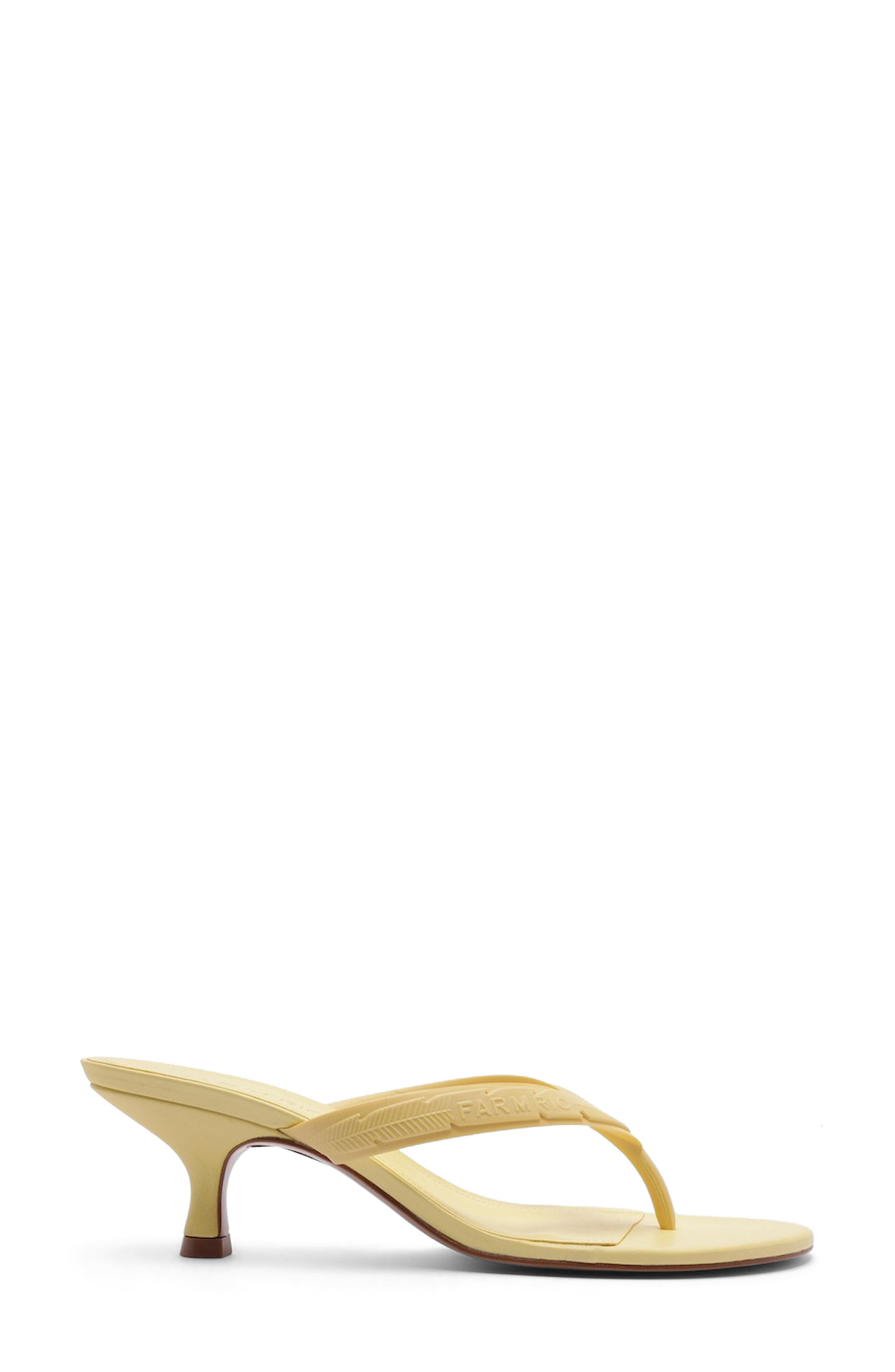 Rob Kitten Heel Sandal, Alternate, color, PALE BANANA
