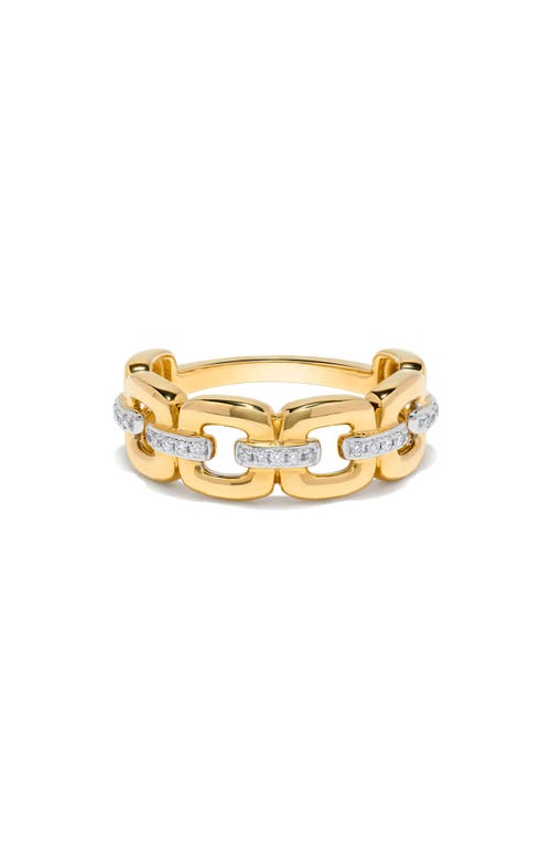 H.j. Namdar Diamond Cushion Link Ring