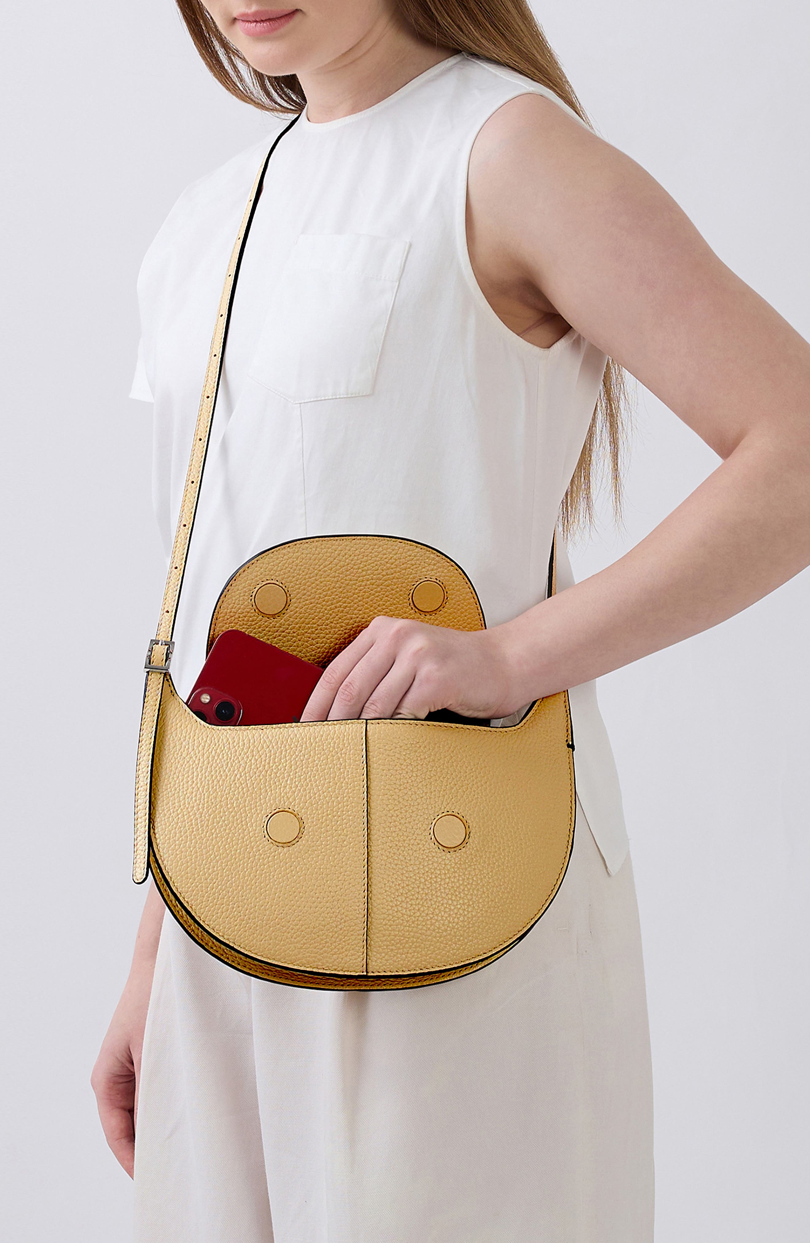 behno Nadia Leather Crossbody Bag, Alternate, color, 