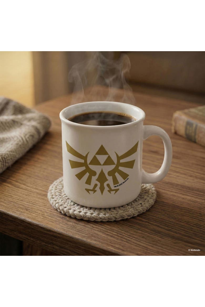 20 oz Zelda Hyrule Crest Ceramic Camper Mug, Alternate, color, Multicolored