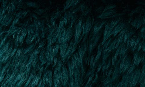 Mango Shaggy Faux Fur Jacket In Blue