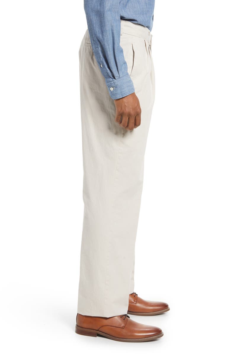 Berle Charleston Washed Poplin Chino Pants, Alternate, color, Stone