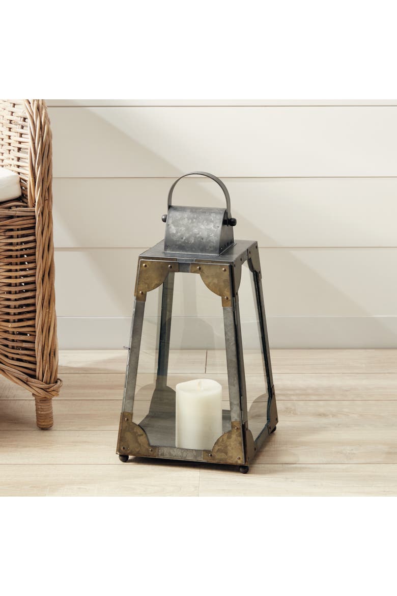Madera Outdoor Lantern, Alternate, color, Gray
