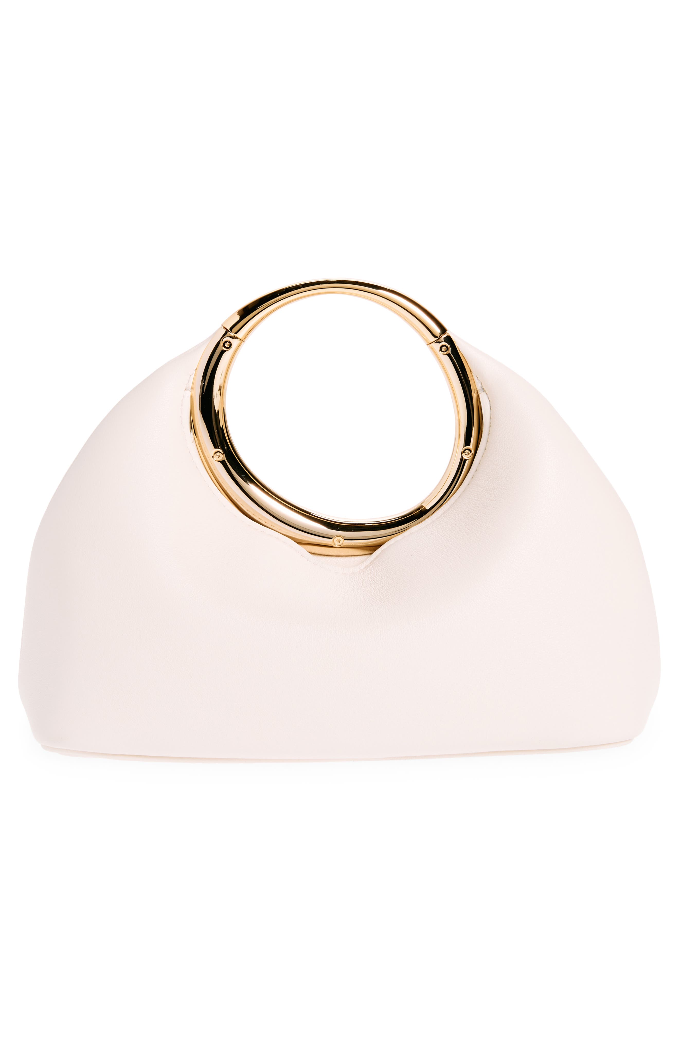 Jacquemus Le Petite Calino Leather Top Handle Bag, Alternate, color, Light Ivory 115