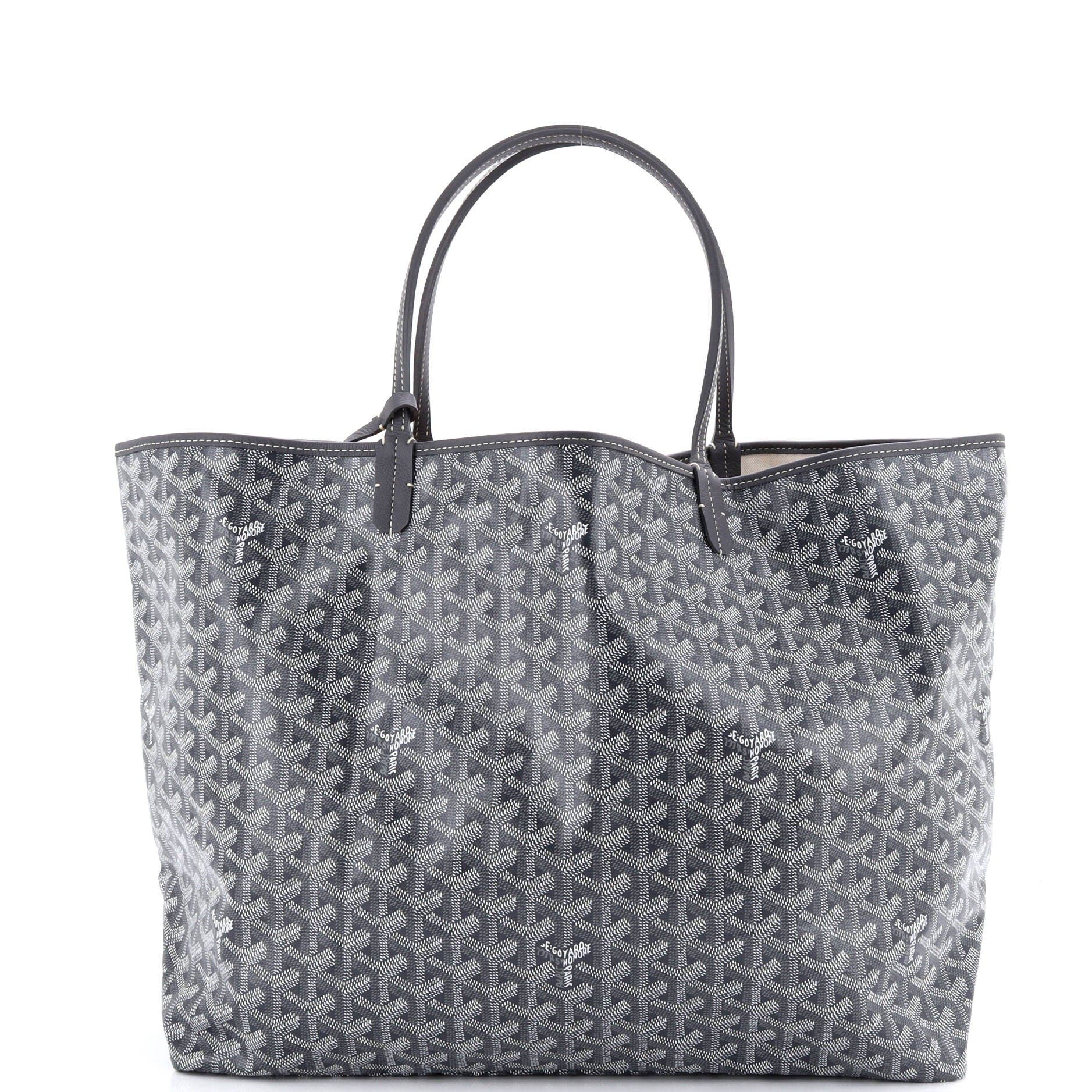Pre-Owned Goyard Saint Louis Tote Coated Canvas GM, Alternate, color, Gray