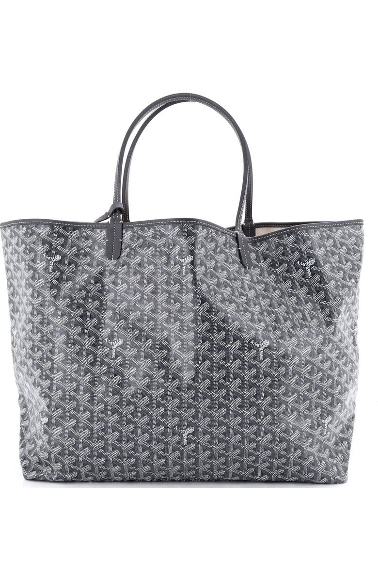 Pre-Owned Goyard Saint Louis Tote Coated Canvas GM, Alternate, color, Gray