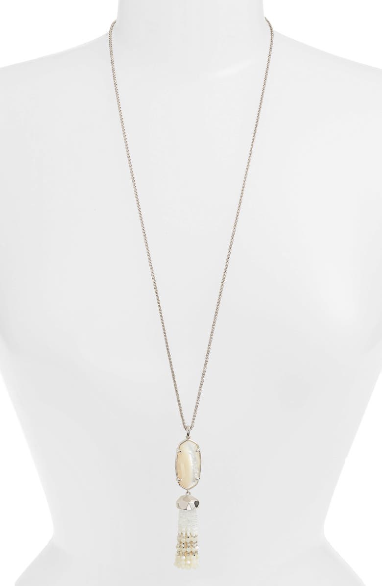 Kendra Scott Eva Tassel Pendant Necklace, Main, color,
