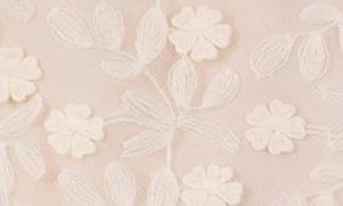 Endless Rose Embroidered Mesh Top In Ivory
