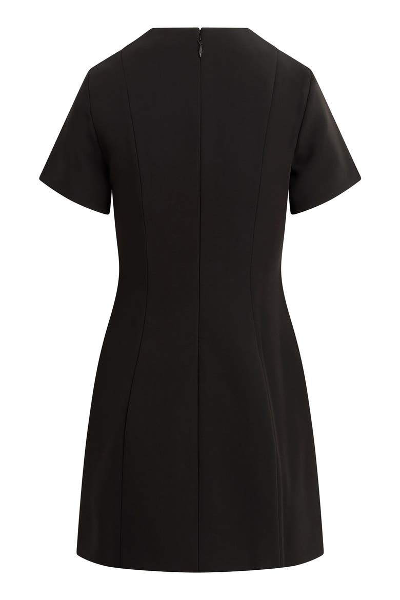 The Cherie Bow Detail Minidress, Alternate, color, BLACK