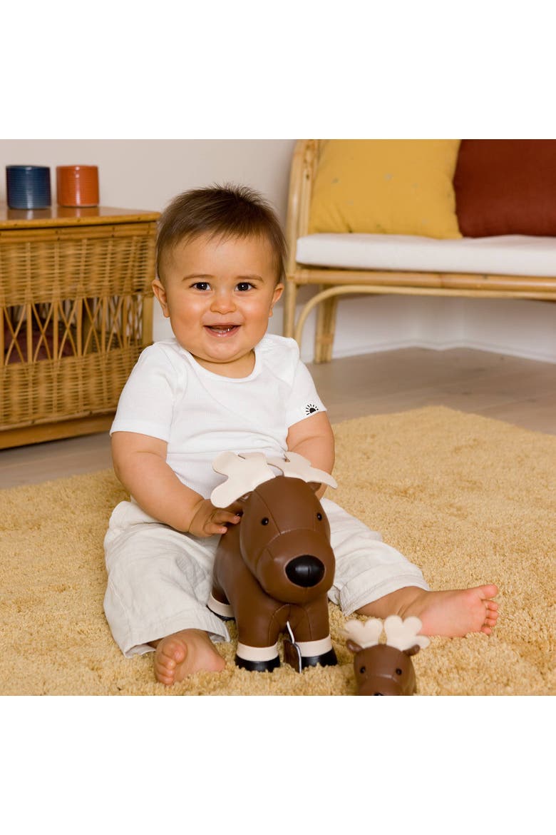 Musical Animals - Moose, Plush Baby Music Box, Nursery Toy, Alternate, color, Brown