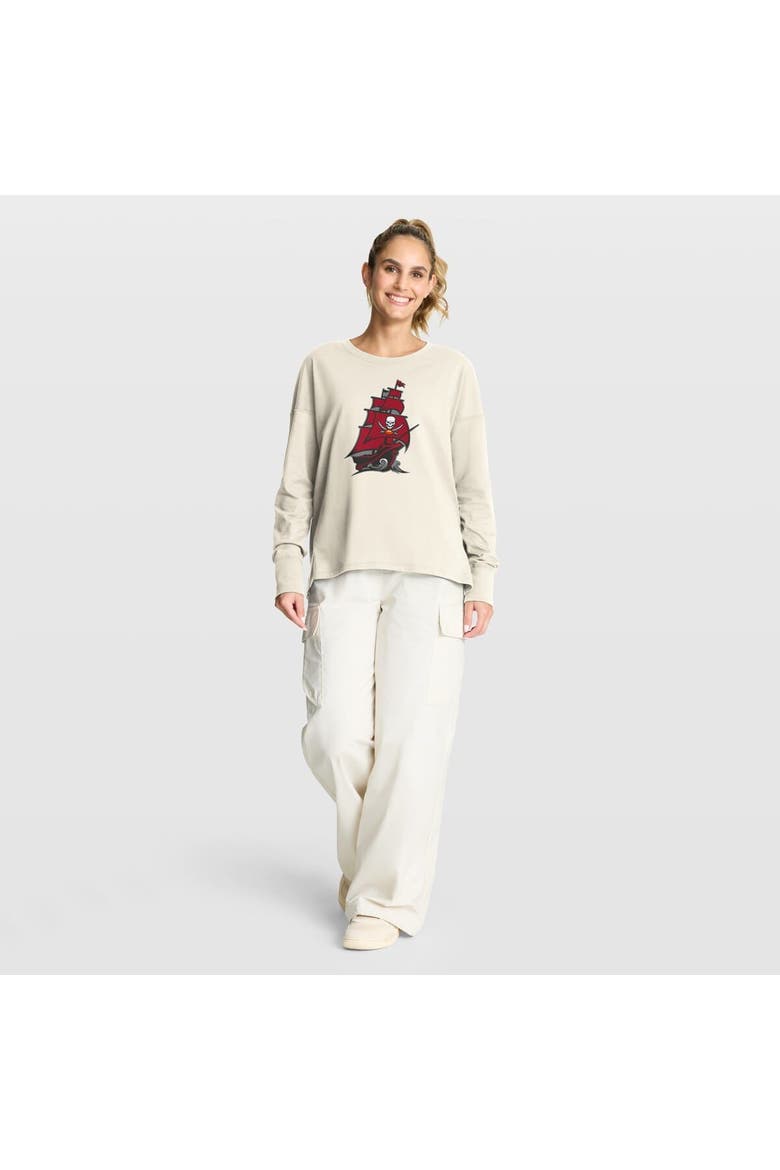 Women's Fanatics Cream Tampa Bay Buccaneers Dove Legacy Long Sleeve T-Shirt, Alternate, color, Cream