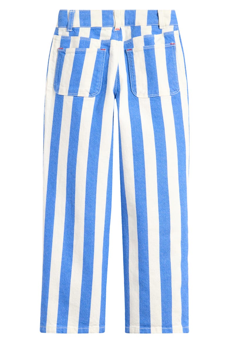 Kids' Embroidered Patch Pocket Pants, Alternate, color, PEACOCK PLUME BLUE/ IVORY