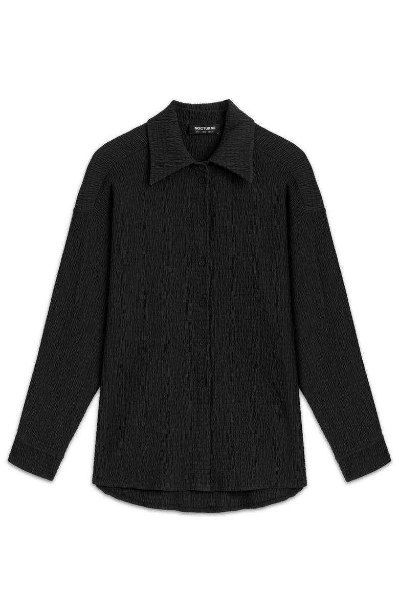 Nocturne Crumpled Fabric Draped Shirt, Alternate, color, 