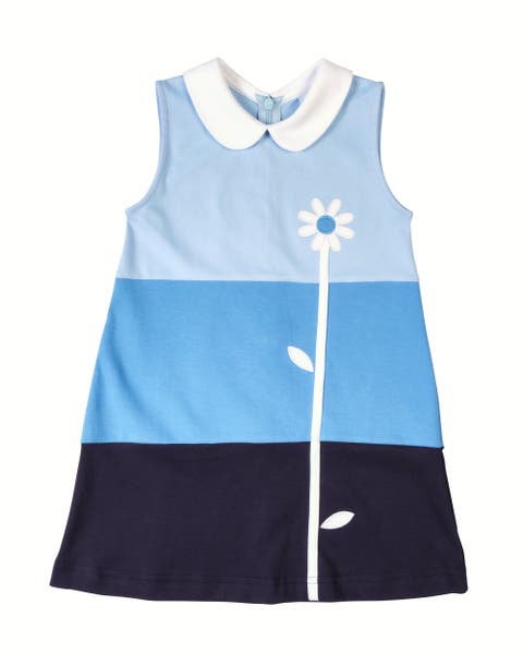 Colorblock Knit Dress With Flower (Baby)