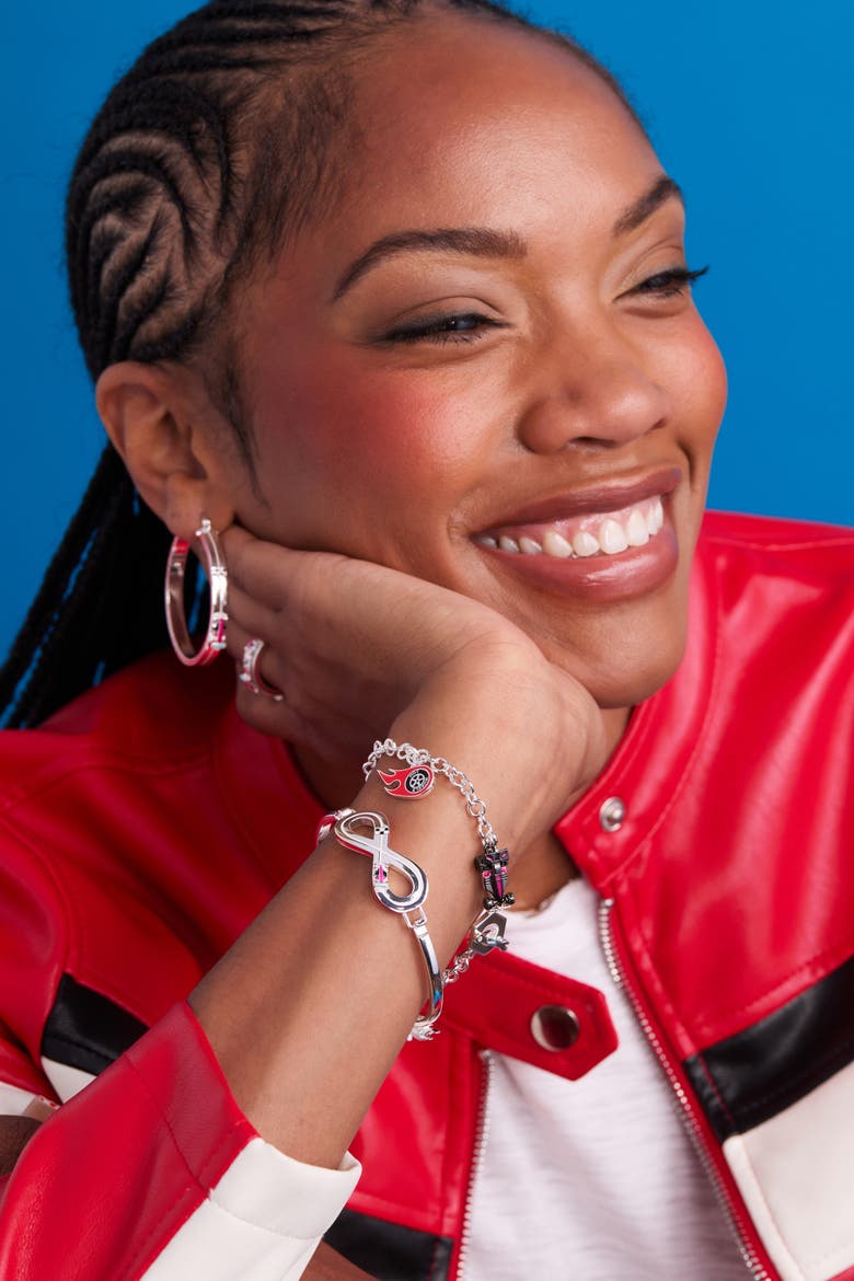Hot Wheels Racecar Hoop Earrings, Alternate, color, Silver
