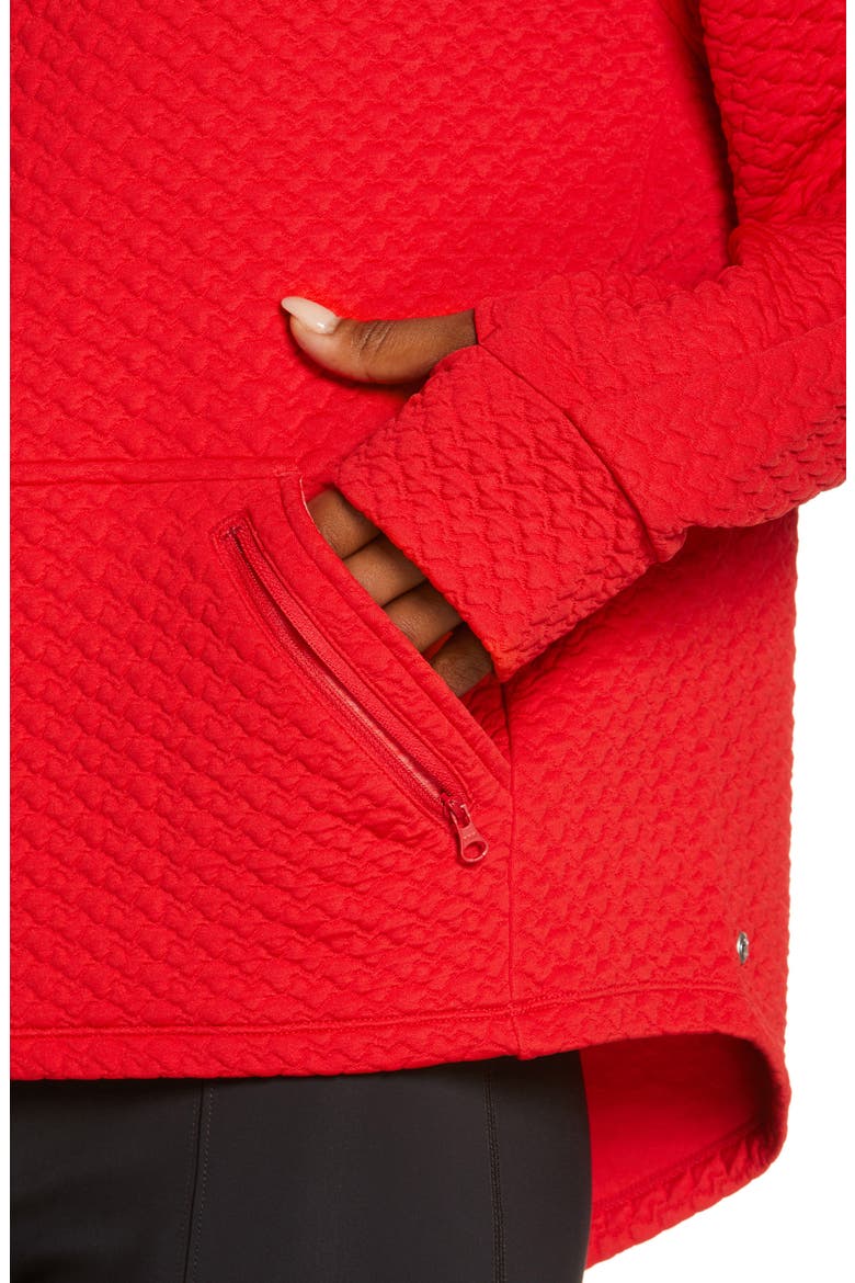 Jacquard Hoodie, Alternate, color, RED COUTURE