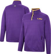 COLOSSEUM Men's Colosseum Purple LSU Tigers Rebound Quarter-Snap Jacket