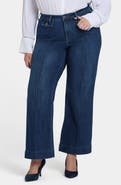 NYDJ Teresa Slit Hem Wide Leg Jeans