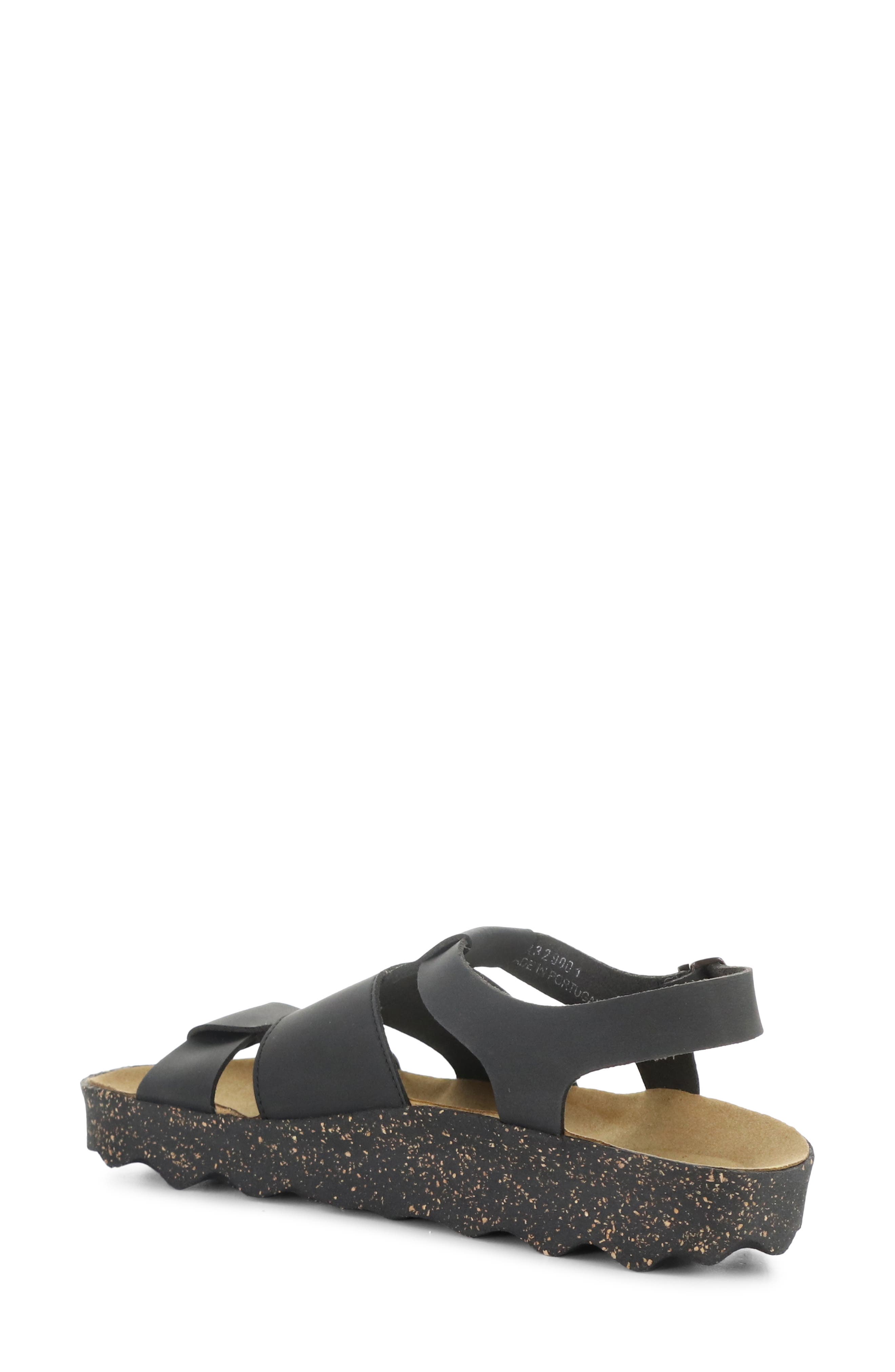 Asportuguesas by Fly London Calla Sandal, Alternate, color, Black